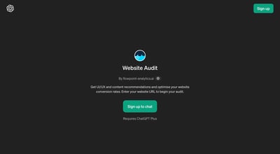 ChatGPT - Website Audit preview